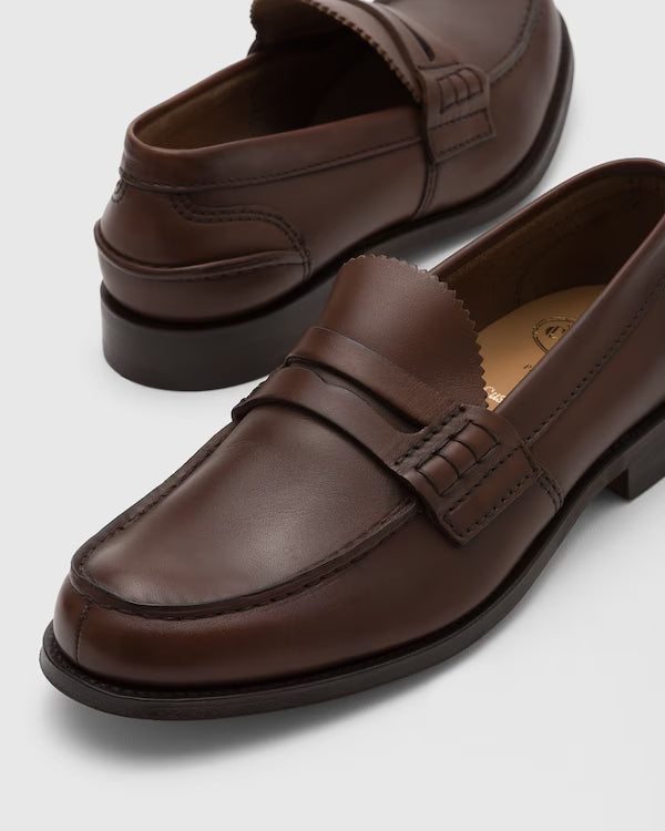 CHURCH’S PEMBREY CALF LEATHER LOAFER - COGNAC  | MEN’S CLASSIC PENNY LOAFER