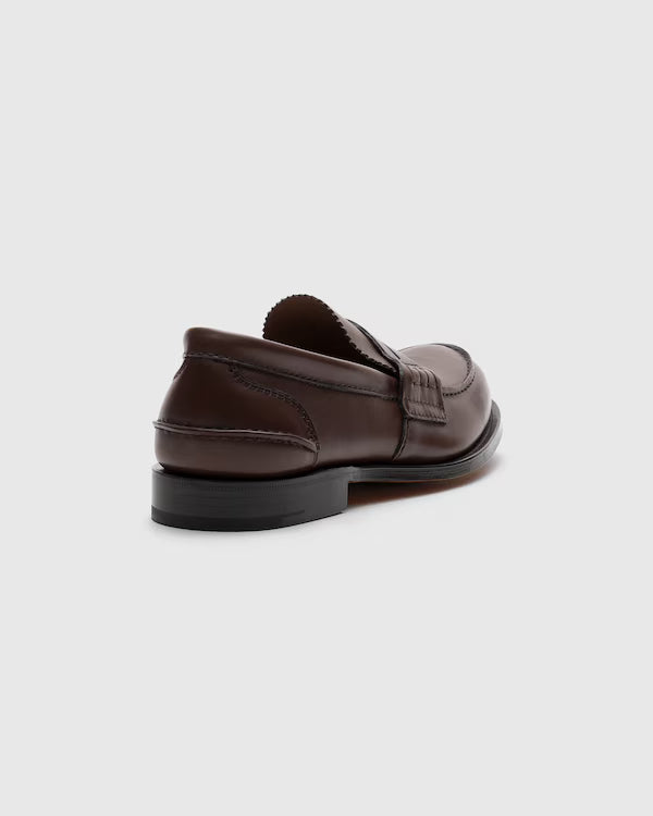 CHURCH’S PEMBREY CALF LEATHER LOAFER - COGNAC  | MEN’S CLASSIC PENNY LOAFER