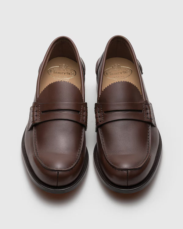 CHURCH’S PEMBREY CALF LEATHER LOAFER - COGNAC  | MEN’S CLASSIC PENNY LOAFER