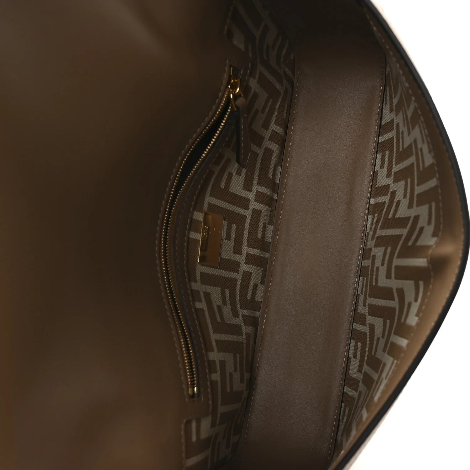 Fendi Baguette - Canvas Pequin Striped Baguette Beige Sand