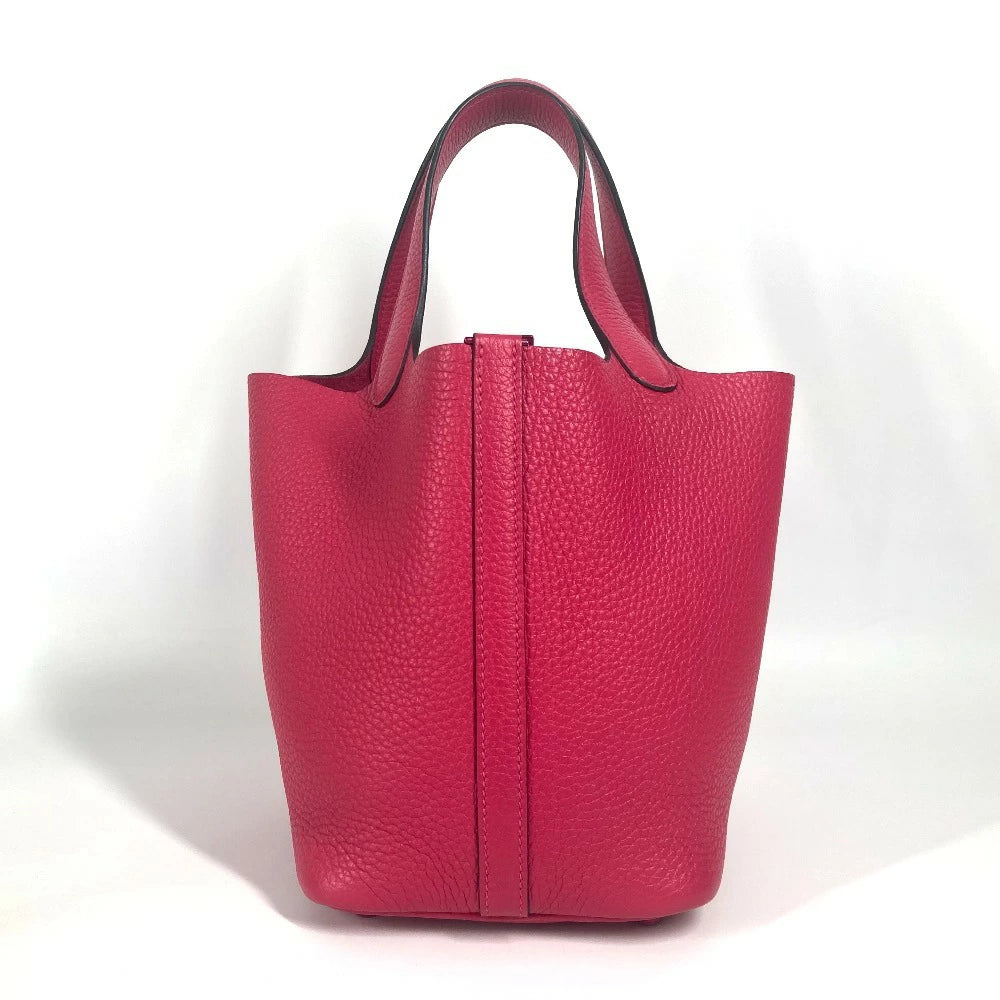 Hermès Picotin Lock PM 18 Rose Mexico Taurillon Clemence Leather Handbag – Pre-Owned