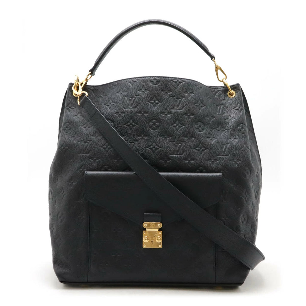 Louis Vuitton Metis Tote Monogram Empreinte Infini M40808 Navy Leather 2-Way Bag – Very Good Condition | BeyVogue