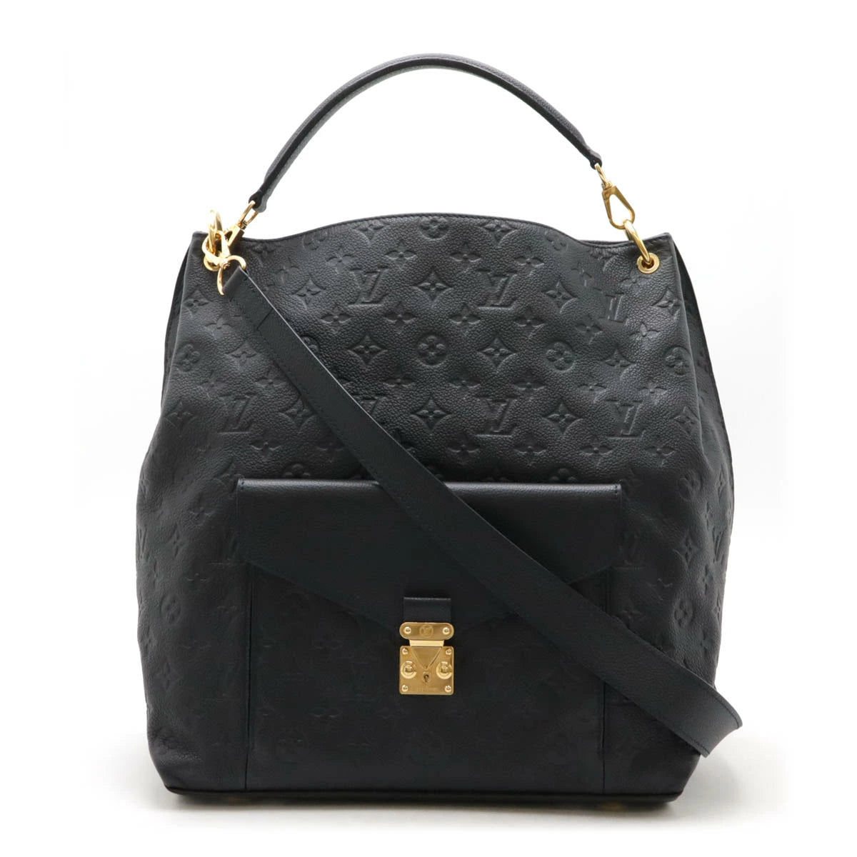 Louis Vuitton Metis Tote Monogram Empreinte Infini M40808 Navy Leather 2-Way Bag – Very Good Condition | BeyVogue