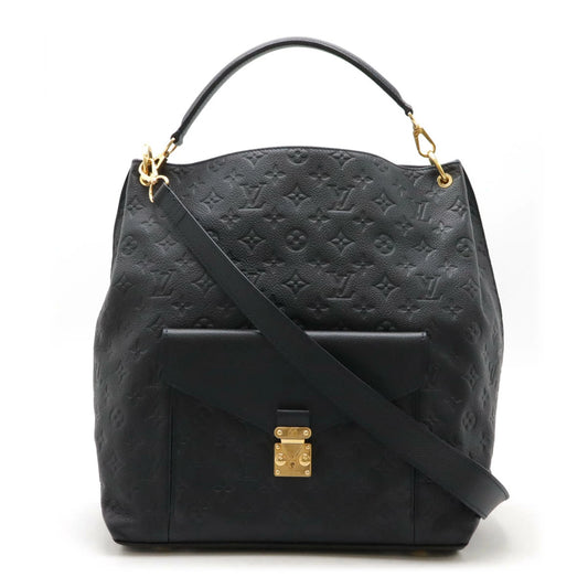 Louis Vuitton Metis Tote Monogram Empreinte Infini M40808 Navy Leather 2-Way Bag – Very Good Condition | BeyVogue