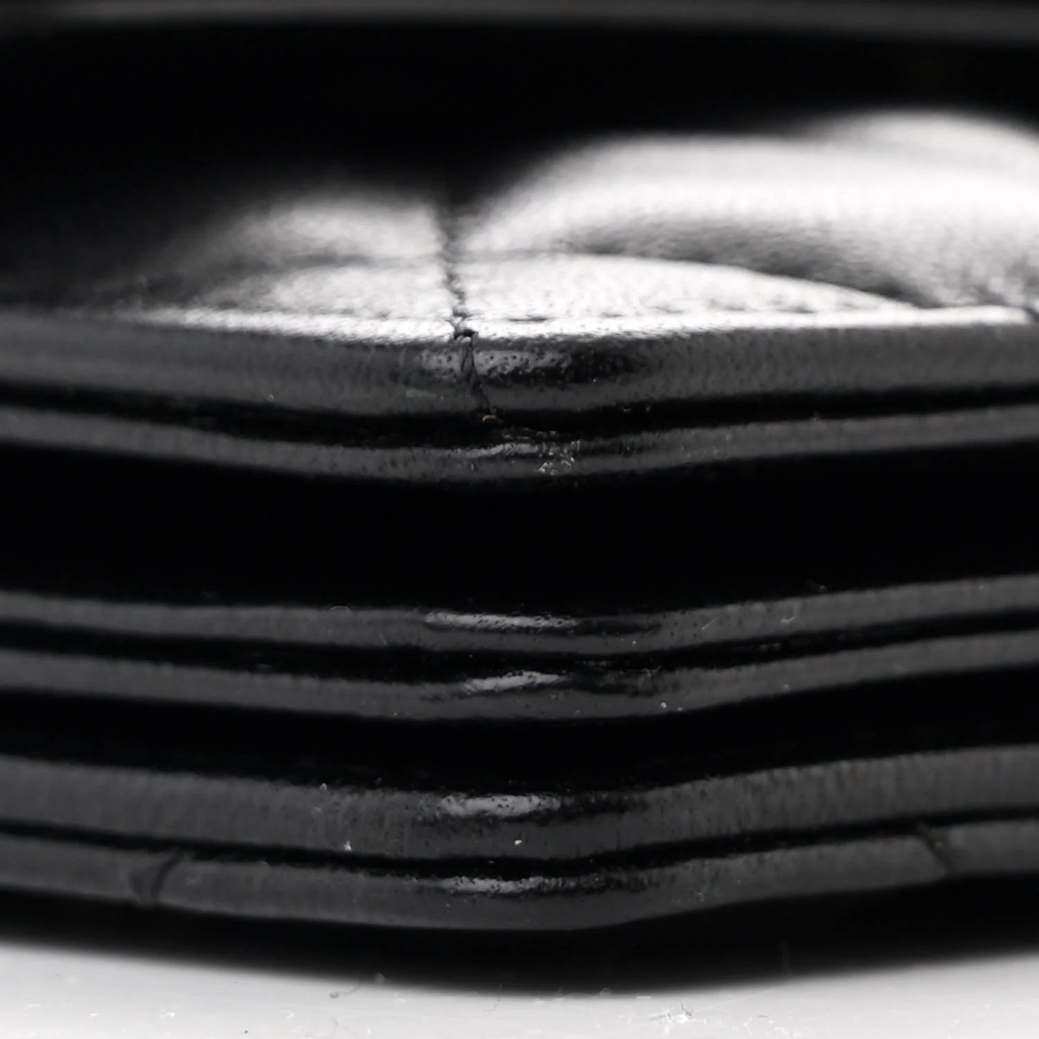 Chanel Black Lambskin Quilted Camellia Card Holder On Chain – Gold Hardware – Excellent Condition