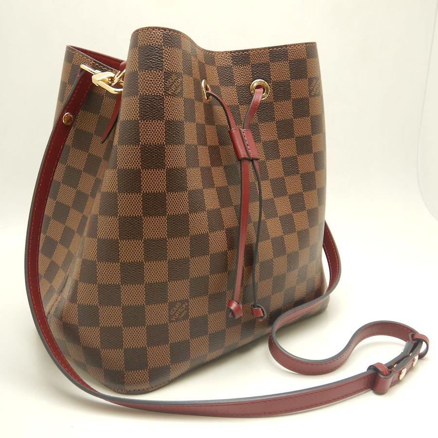 Louis Vuitton NeoNoe MM Damier Ebene Cherry Berry N40214 Bucket Bag – Very Good Condition | BeyVogue