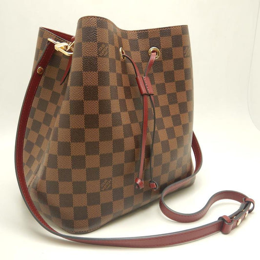 Louis Vuitton NeoNoe MM Damier Ebene Cherry Berry N40214 Bucket Bag – Very Good Condition | BeyVogue