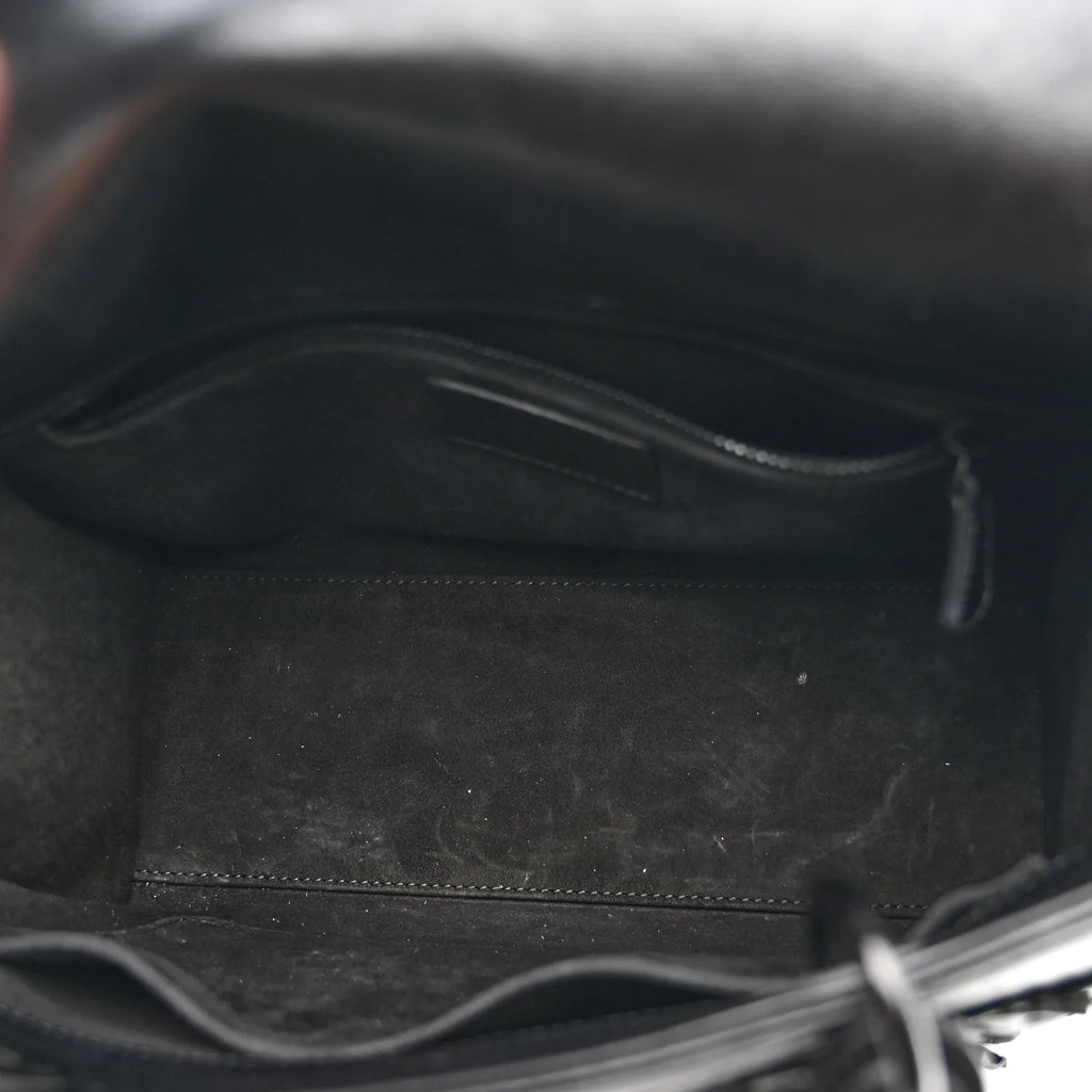 Dior — Ultra Matte Calfskin 3D Flower Embellished Medium Lady Dior Black