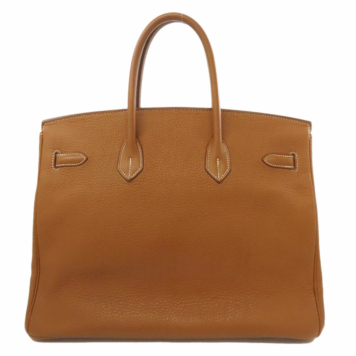 Hermès Birkin 35 Gold Taurillon Leather Handbag with Palladium Hardware – Pre-Owned