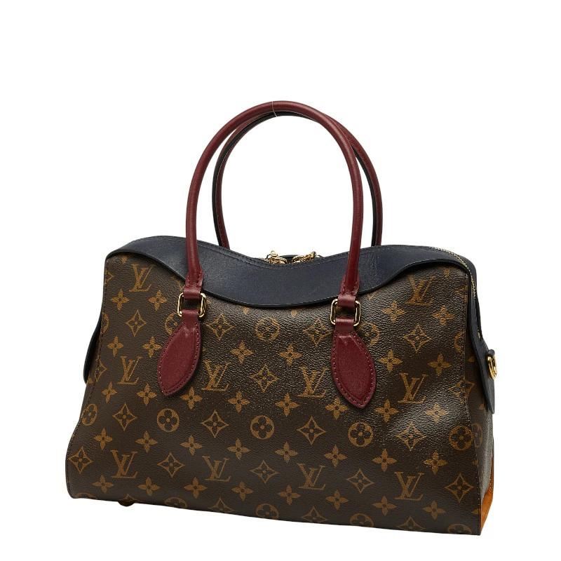 Louis Vuitton Monogram Tuileries Tote M43439 Pre-Owned – Brown & Bordeaux Leather Shoulder Bag