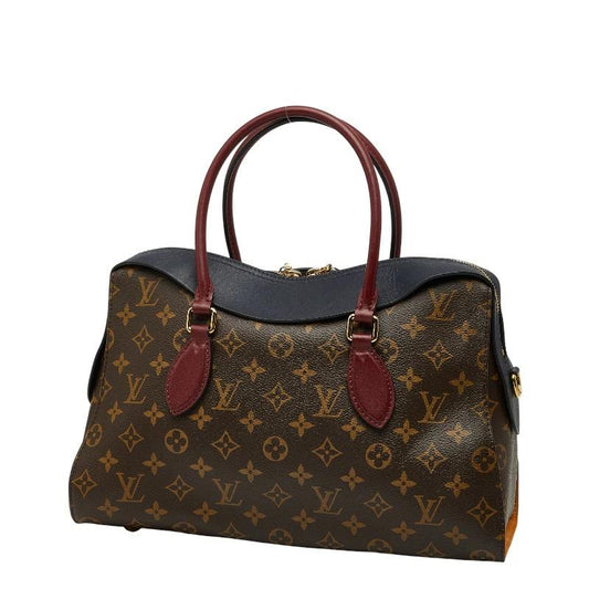 Louis Vuitton Monogram Tuileries Tote M43439 Pre-Owned – Brown & Bordeaux Leather Shoulder Bag
