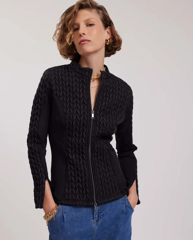 ANNA-F JACKET – ELEGANT STRUCTURED TEXTURED JACKET | WOMEN’S PARISIAN STYLE