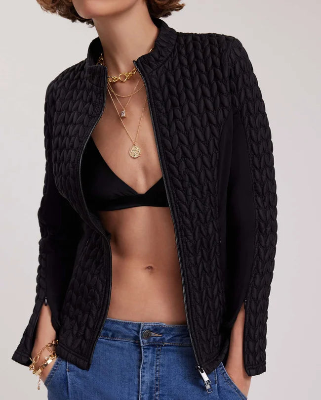 ANNA-F JACKET – ELEGANT STRUCTURED TEXTURED JACKET | WOMEN’S PARISIAN STYLE