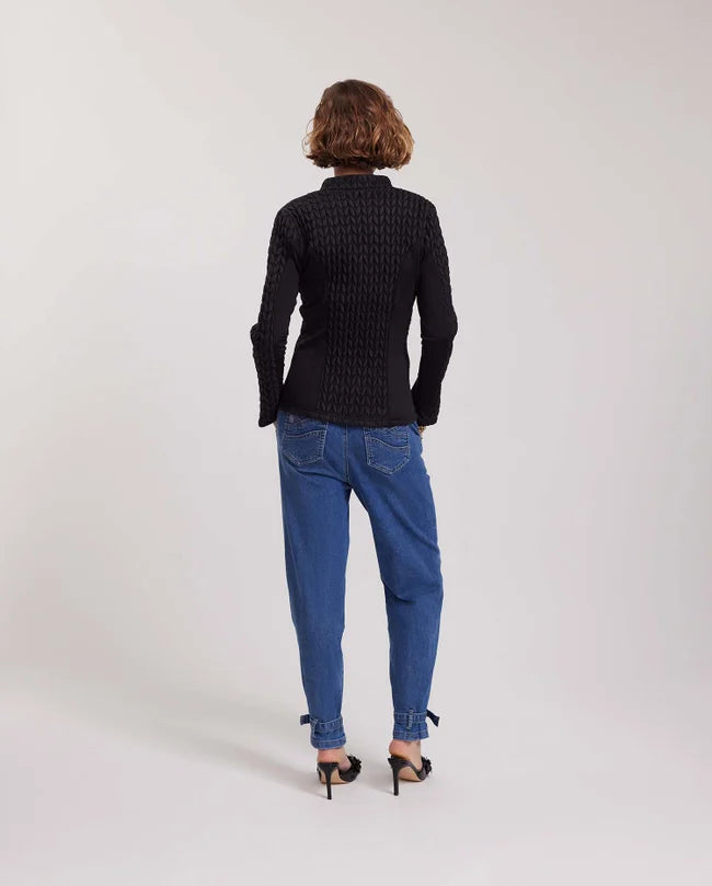 ANNA-F JACKET – ELEGANT STRUCTURED TEXTURED JACKET | WOMEN’S PARISIAN STYLE