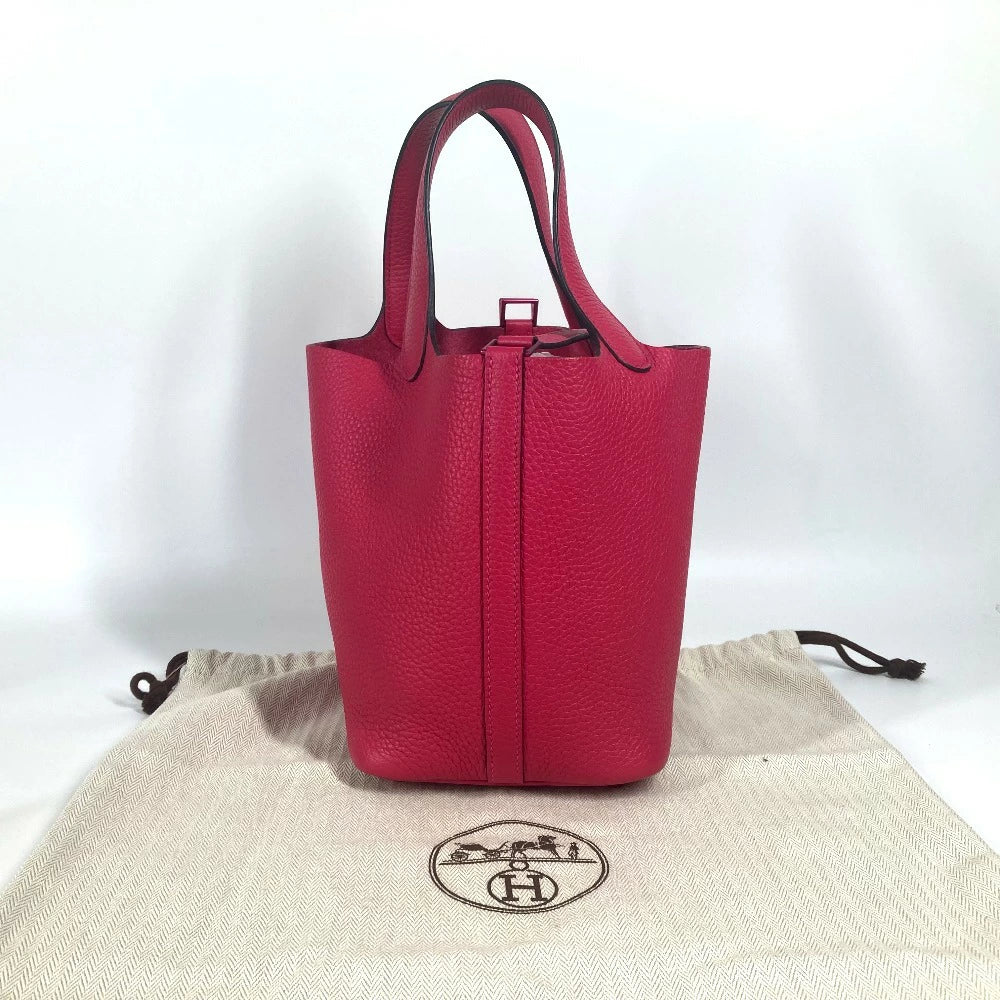 Hermès Picotin Lock PM 18 Rose Mexico Taurillon Clemence Leather Handbag – Pre-Owned