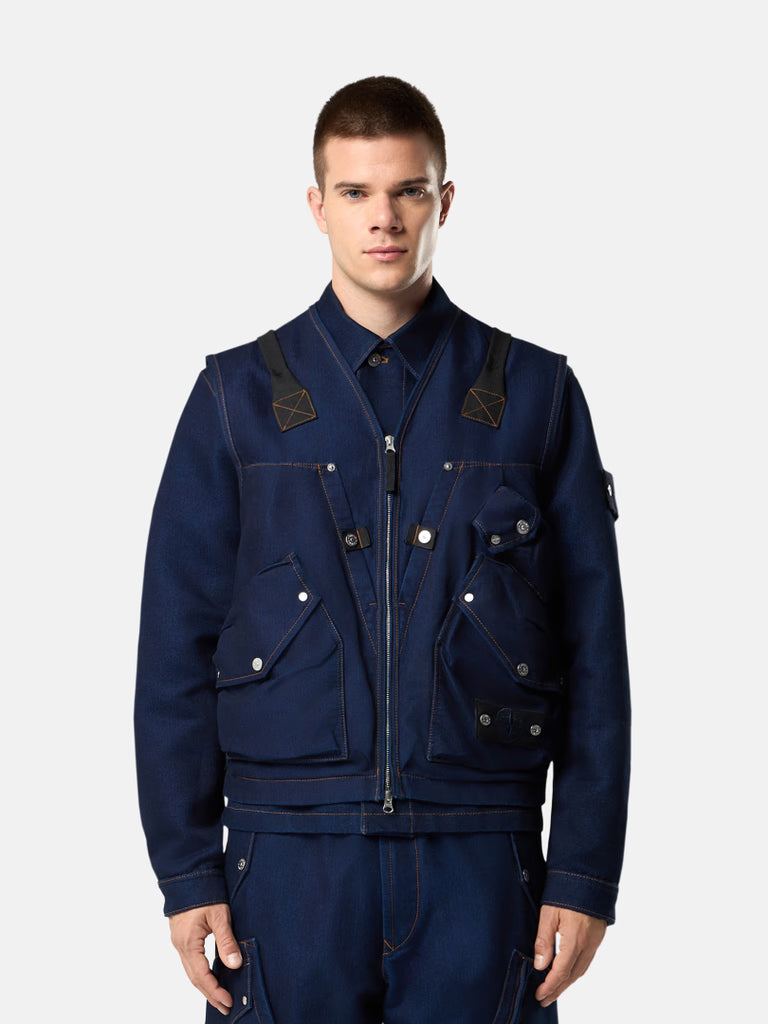 INDIGO POLYPROPYLENE DENIM LIGHT-RINSED | ULTRA-LIGHT TECHNICAL DENIM