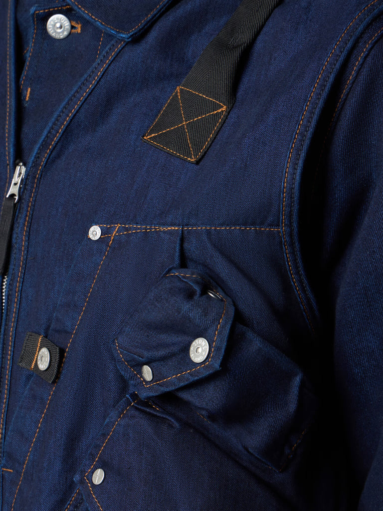 INDIGO POLYPROPYLENE DENIM LIGHT-RINSED | ULTRA-LIGHT TECHNICAL DENIM