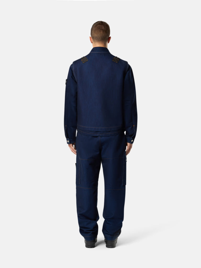 INDIGO POLYPROPYLENE DENIM LIGHT-RINSED | ULTRA-LIGHT TECHNICAL DENIM