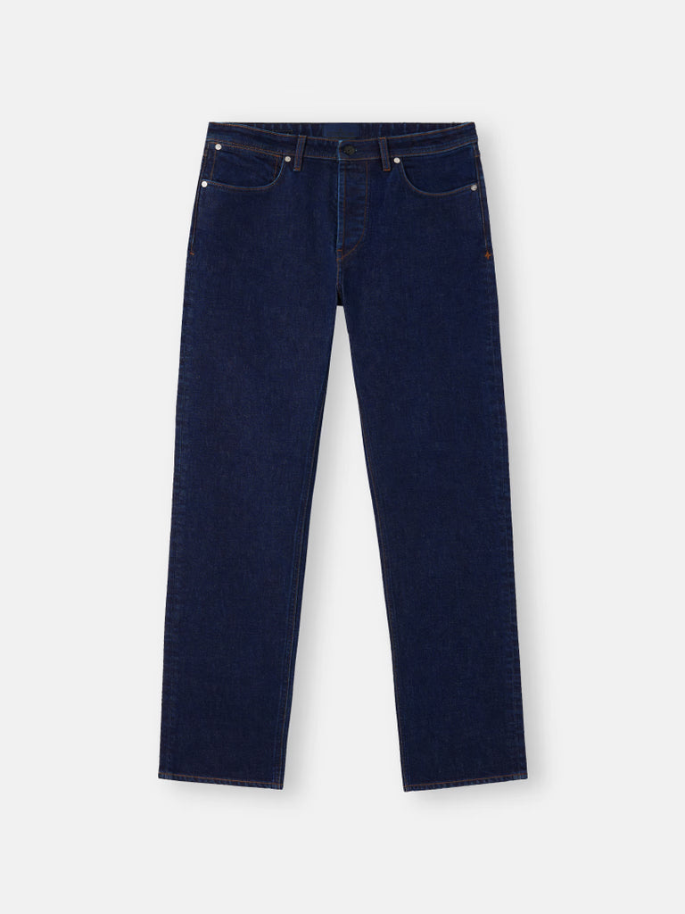 STONE ISLAND SLIM FIT STRETCH INDIGO JEANS | DENIM RESEARCH RINSED JEANS