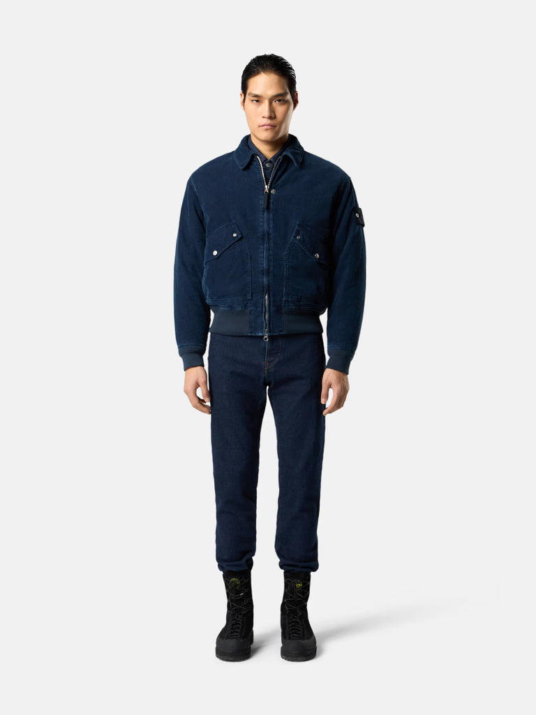 STONE ISLAND SLIM FIT STRETCH INDIGO JEANS | DENIM RESEARCH RINSED JEANS