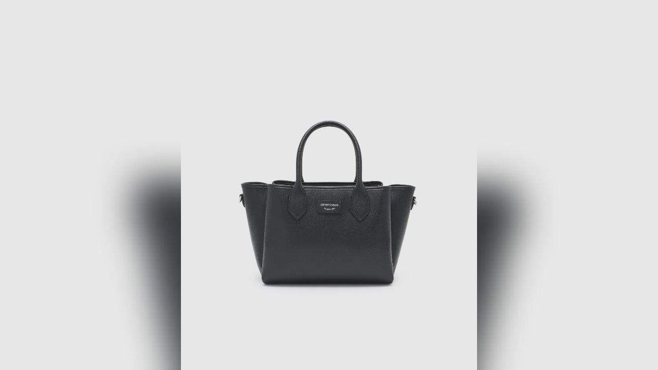 MEDIUM SHOPPER BAG WITH PALMELLATO FINISH by ARMANY