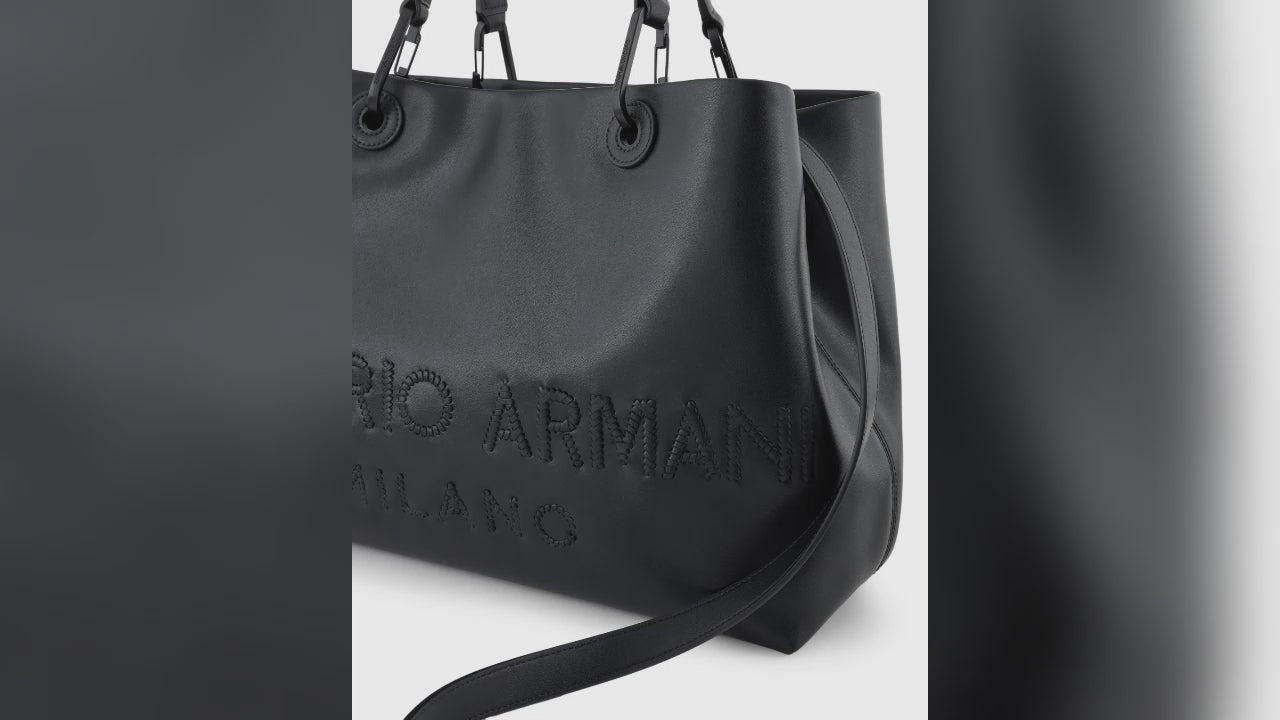 MyEA SHOPPER BAG IN INTERWOVEN